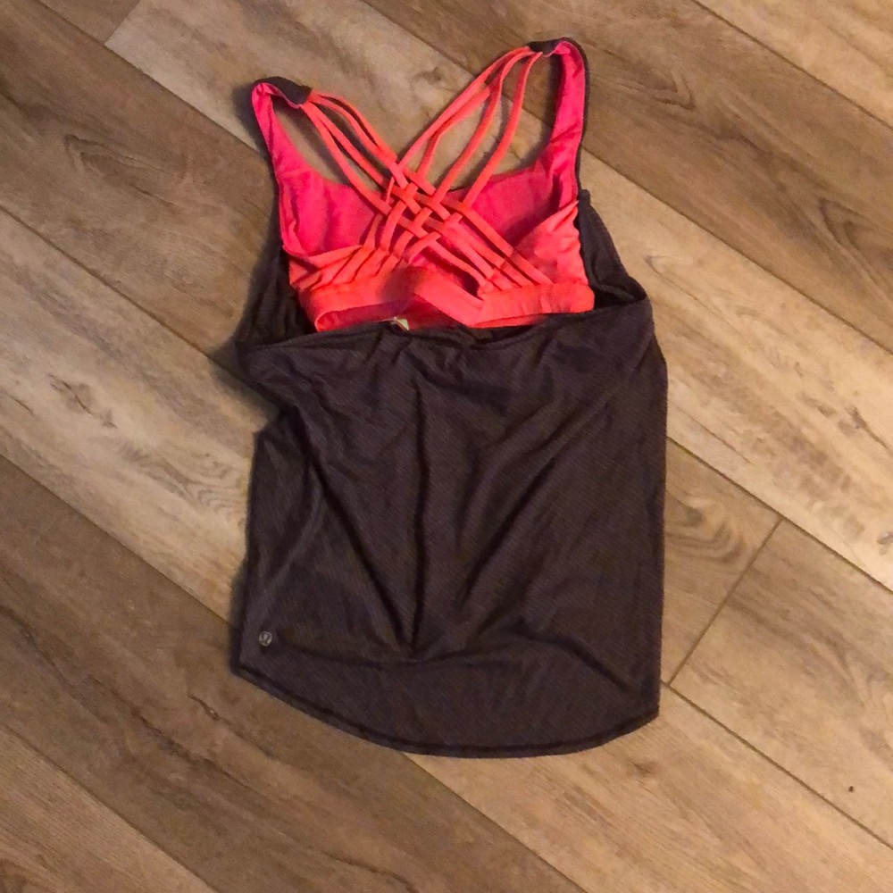 LuluLemon tank with built in sports bra